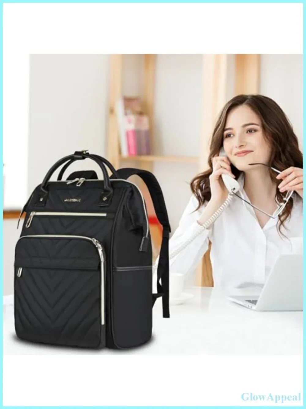 17 Inch Laptop Backpack Water Resistant Nylon Large Capacity Work Travel